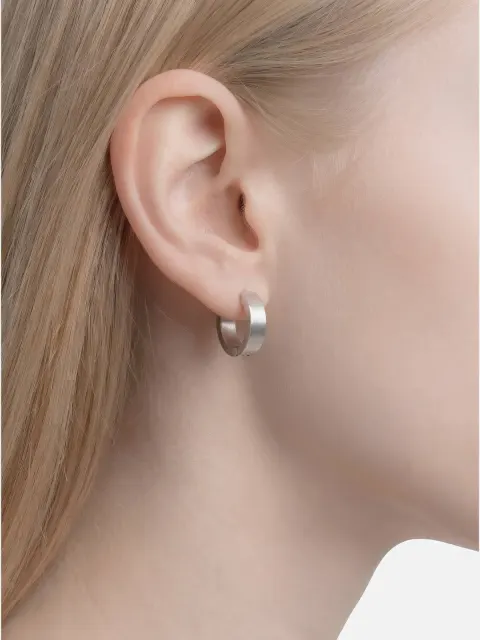 Серьги круглые с проколом