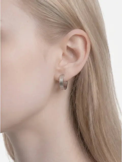 Серьги круглые с проколом